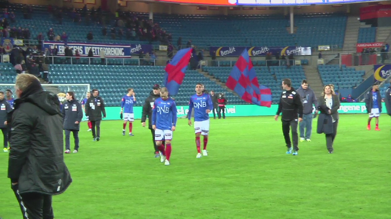 Bård Finne etter kampen mot Viking